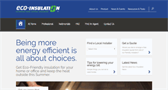 Desktop Screenshot of eco-insulation.co.za